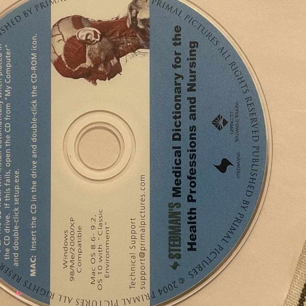 Primal 3D Anatomy Stedman's Medical Dictionary For‎ Medical Professions CD Only